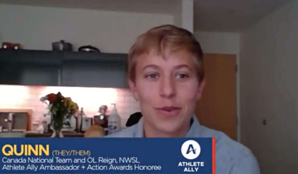 awards screenshot Athlete Ally